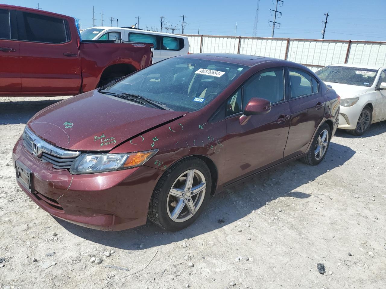 2012 HONDA CIVIC EX