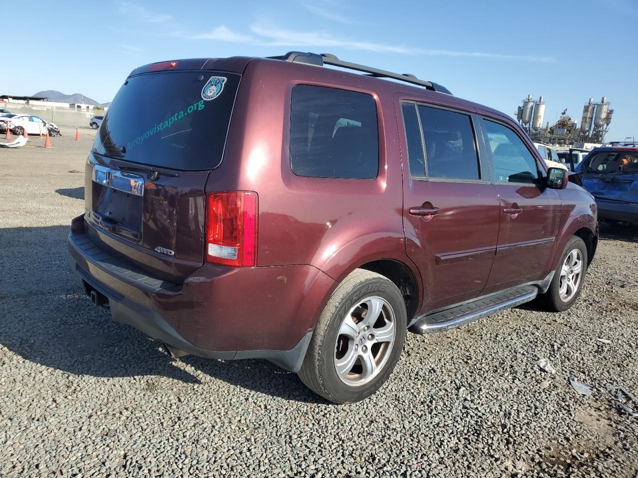 2012 HONDA PILOT EXL - Фото 3