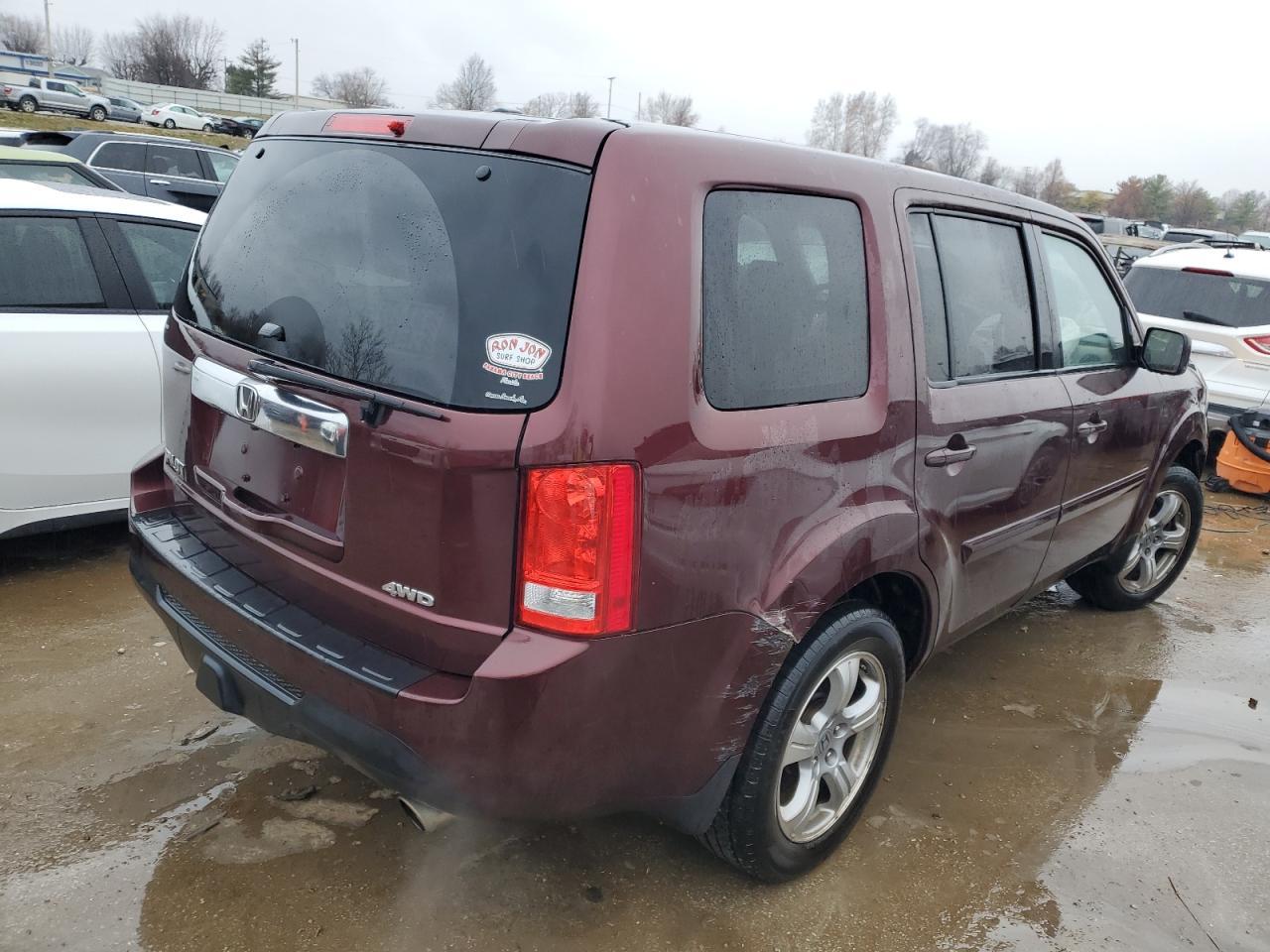 2012 HONDA PILOT EXL - Image 3