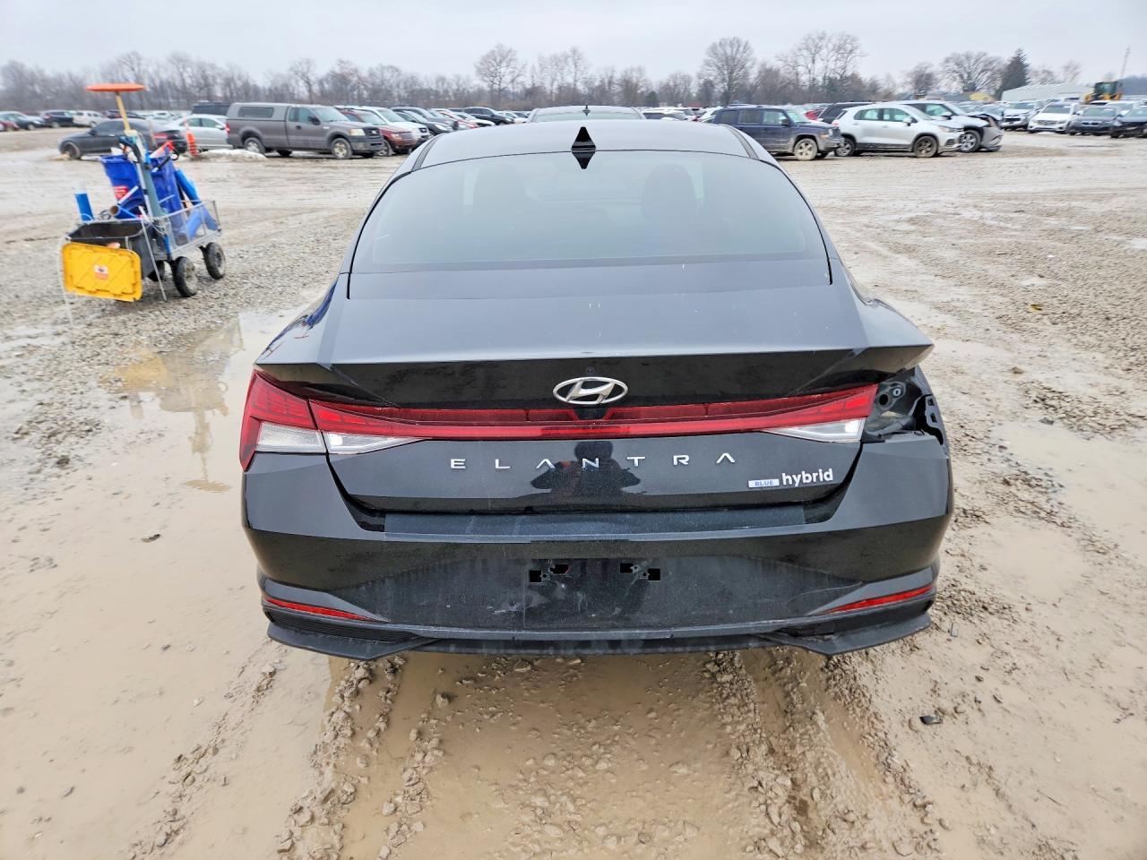 2023 Hyundai Elantra Hybrid 4D Sedan Blue - Фото 6