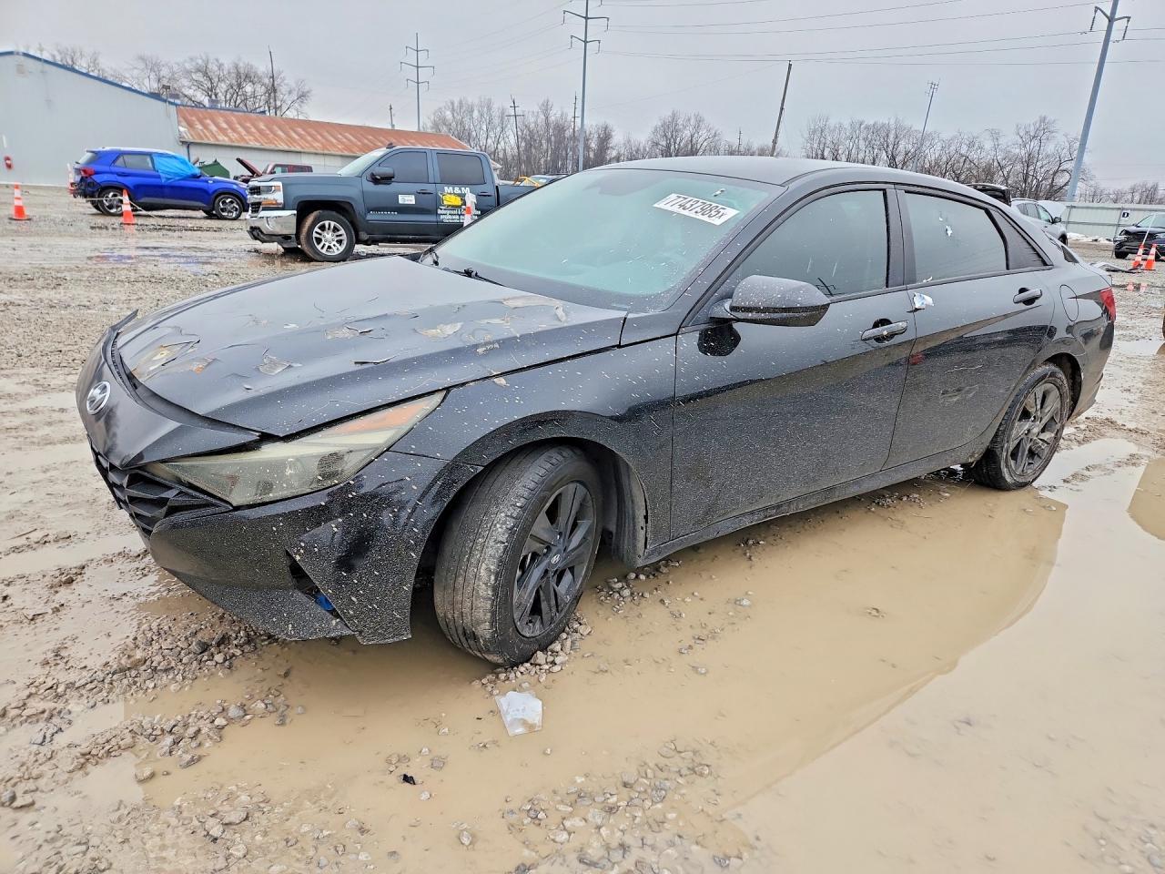 2023 Hyundai Elantra Hybrid 4D Sedan Blue