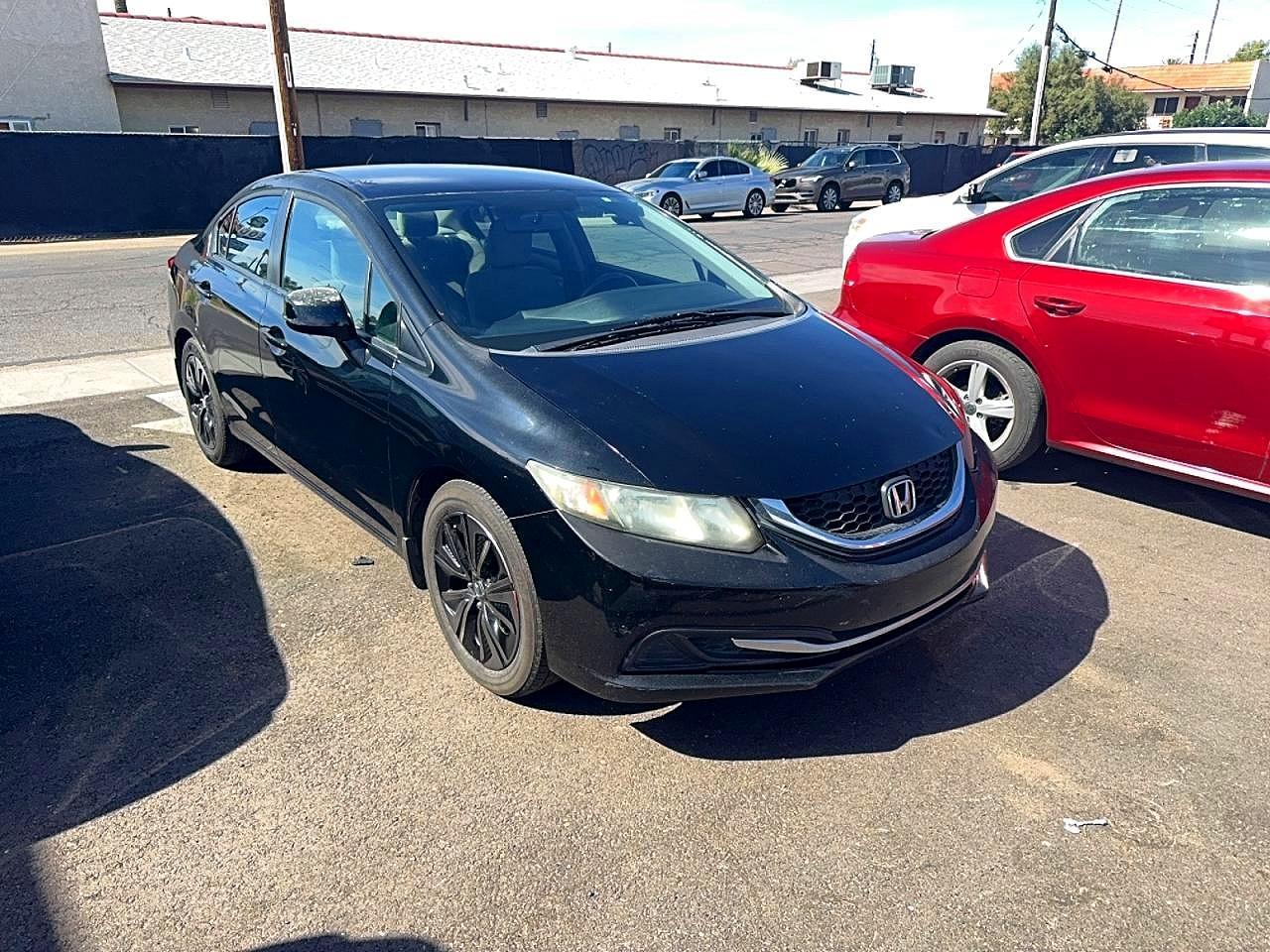 2013 Hond Civic Lx Black