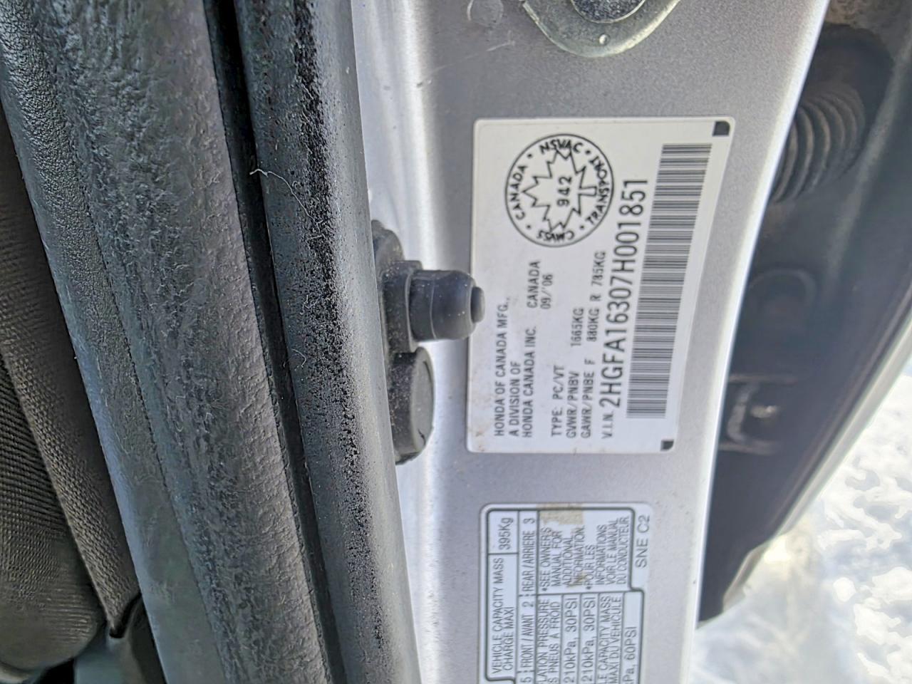 2007 Honda Civic Dx - Фото 7