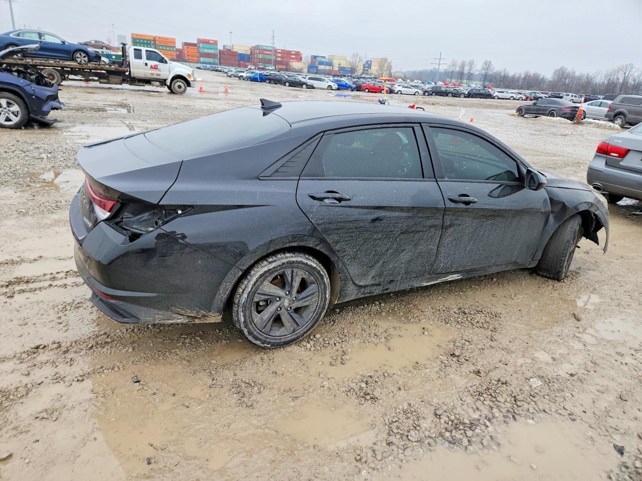 2023 Hyundai Elantra Hybrid 4D Sedan Blue - Фото 3