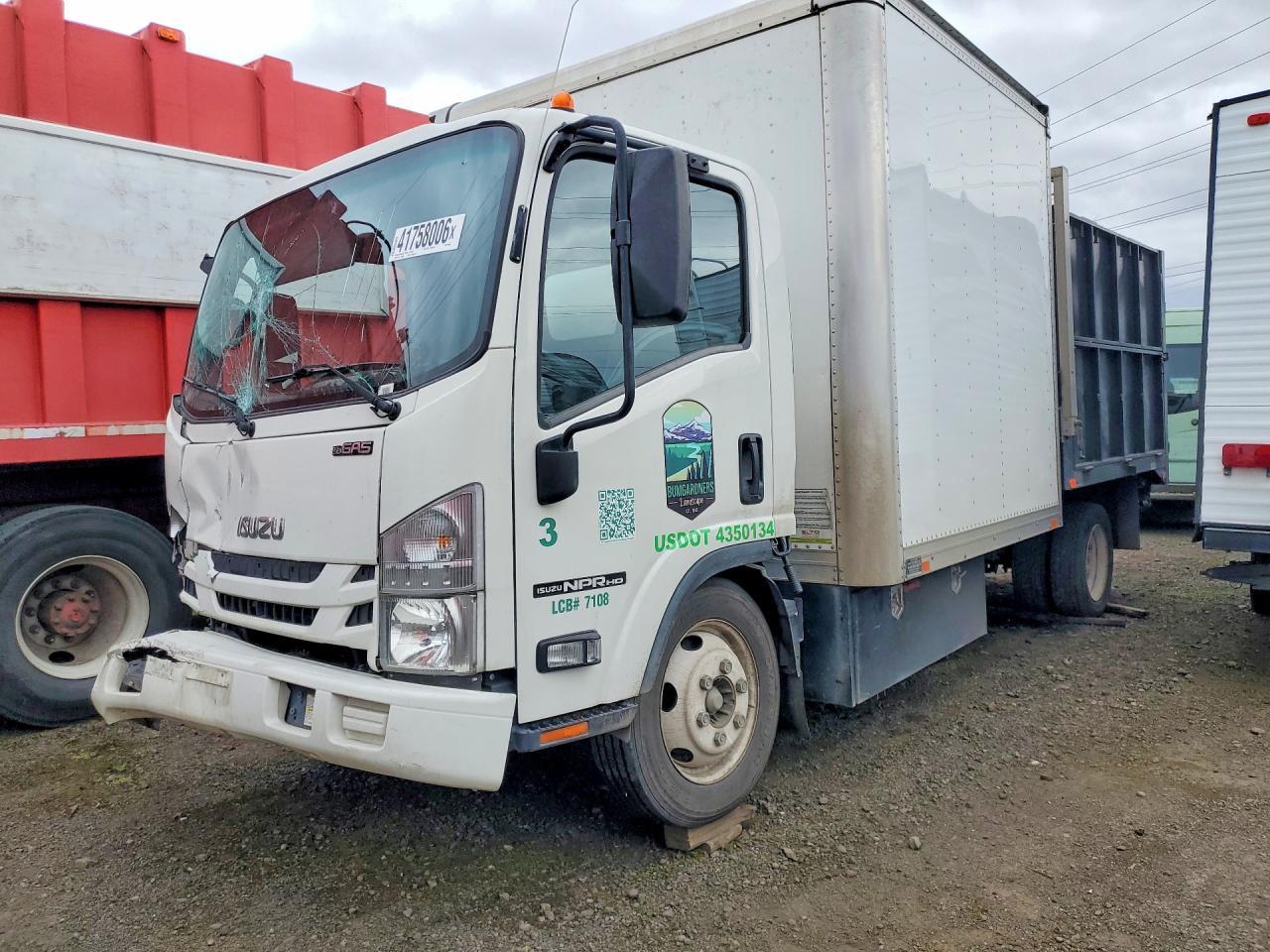2019 Isuzu Npr Hd Flatbed Truck