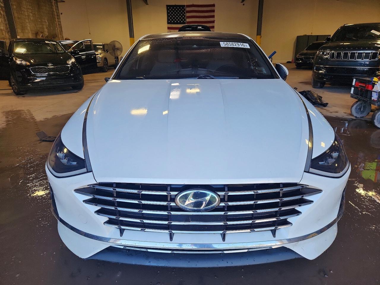 2021 Hyundai Sonata Hybrid Blue - Image 5