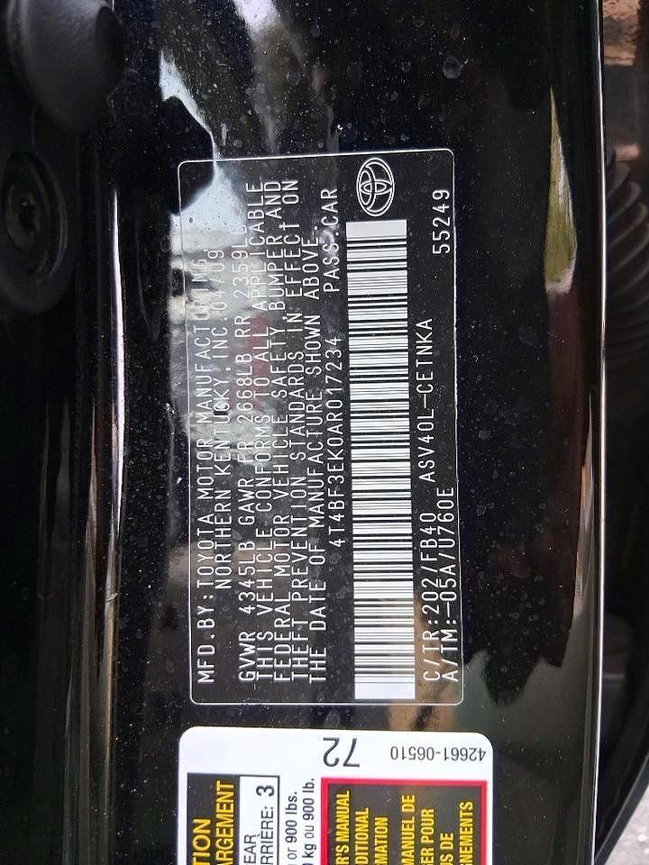 2010 Toyota Camry Le - Фото 7