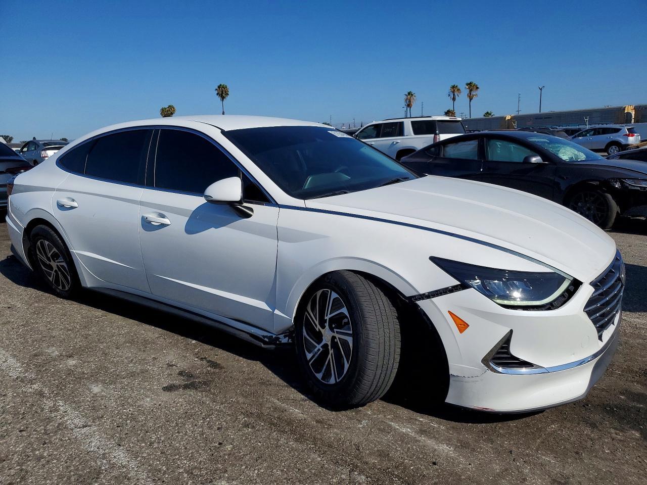 2021 Hyundai Sonata Hybrid Blue - Image 4